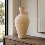 96 Pieces Natural Terracotta Amphora Vase with Handle, 25 cm