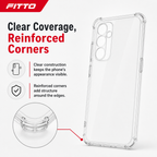240 Pieces Clear Anti-Burst Protective Phone Cases with Reinforced Corners for 15-Series Phone