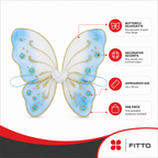 96 Pieces Butterfly Wings Costume Accessory, Assorted Colour, 43 x 39 cm, 1 Piece