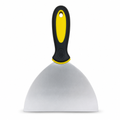 144 Pieces 6 Inch Putty Knife Paint Scraper with Rubber Handle, Yellow Black and Silver, 1 Piece