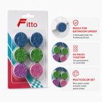120 Pieces Toilet Rim Freshener Ballses, Multicolor, 6 Pieces