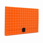 96 Pieces Orange Grid A4 Document Folder with Snap Lock Closure, 1 Piece