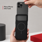 120 Pieces Phone Cases with Magnetic Ring and Raised Camera Protection for iPhone 13 Pro Max, Black