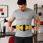 60 Pieces Wide Waist Support Belt, Adjustable Back Brace, Yellow and Black, 1 Piece