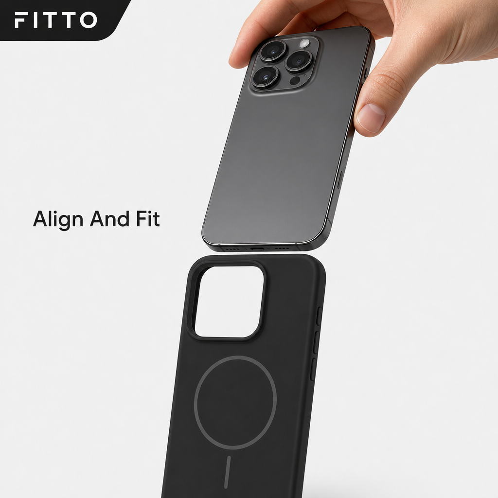120 Pieces Silicone Magnetic Phone Cases for 15 Pro, Magnetic Back Ring, Raised Camera Protection, Black