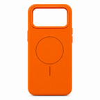 120 Pieces Silicone Magnetic Phone Cases with Raised Camera Protection, Orange