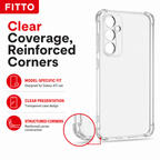 240 Pieces Clear Anti-Burst Phone Cases with Reinforced Corners for Galaxy A17, Protective Transparent Cover