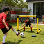 48 Pieces Mini Football Goal Sets, 60 x 40 x 40 cm, Goal Net with Football and Hand Pump