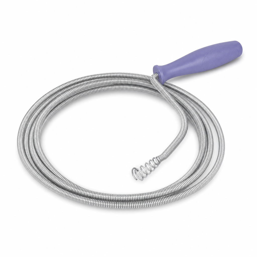 144 Pieces Flexible Spring Drain Unblocker, 3.2 Meter, Silver, 1 Piece