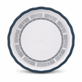 72 Pieces Melamine Round Wavy Serving Trays, 57 cm