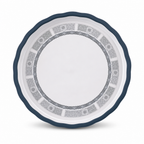 72 Pieces Melamine Round Wavy Serving Trays, 57 cm