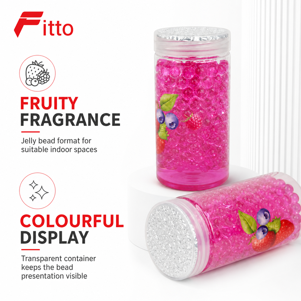 96 Pieces Jelly Bead Home Air Fresheners, Fruits, 400ml