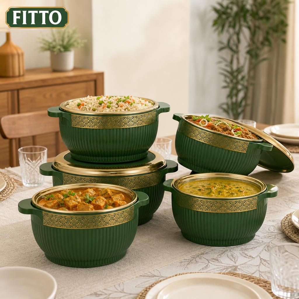 48 Pieces Insulated Hot Pot Storage and Serving Container Set, 4 Pieces