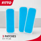 144 Pieces Cooling Patches, Blue, 4 × 11 cm, 3 Pieces