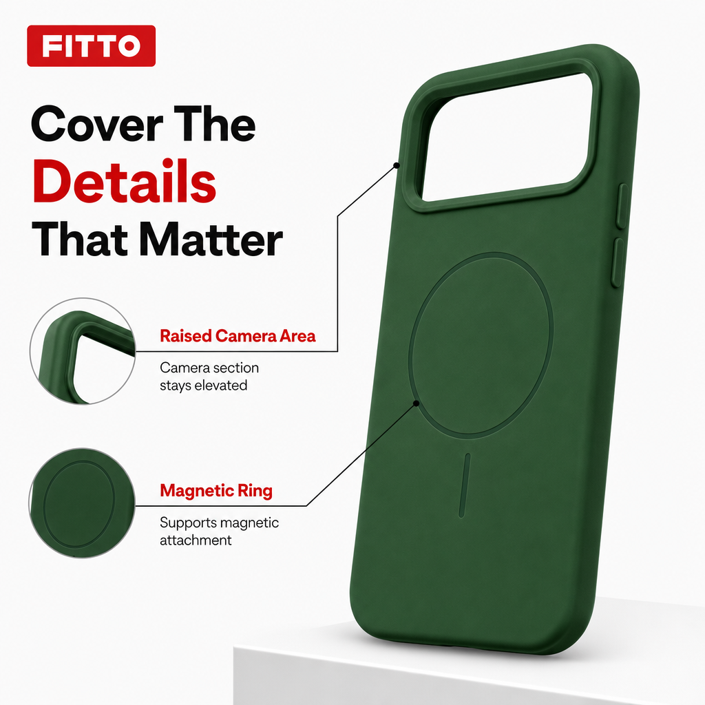 120 Pieces Silicone Magnetic Phone Cases with Raised Camera Protection, Green Cover for 15 Pro Max Model
