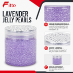 96 Pieces Jelly Pearl Car Air Fresheners Jar, Lavender Scent, 1 Piece, 10 x 8 x 8 cm