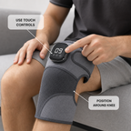 60 Pieces Grey Electric Knee Massager with Heat and Touch Controls, 1 Piece