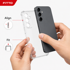 240 Pieces Clear Anti-Burst Protective Phone Cases with Reinforced Corners for 4G Smartphone