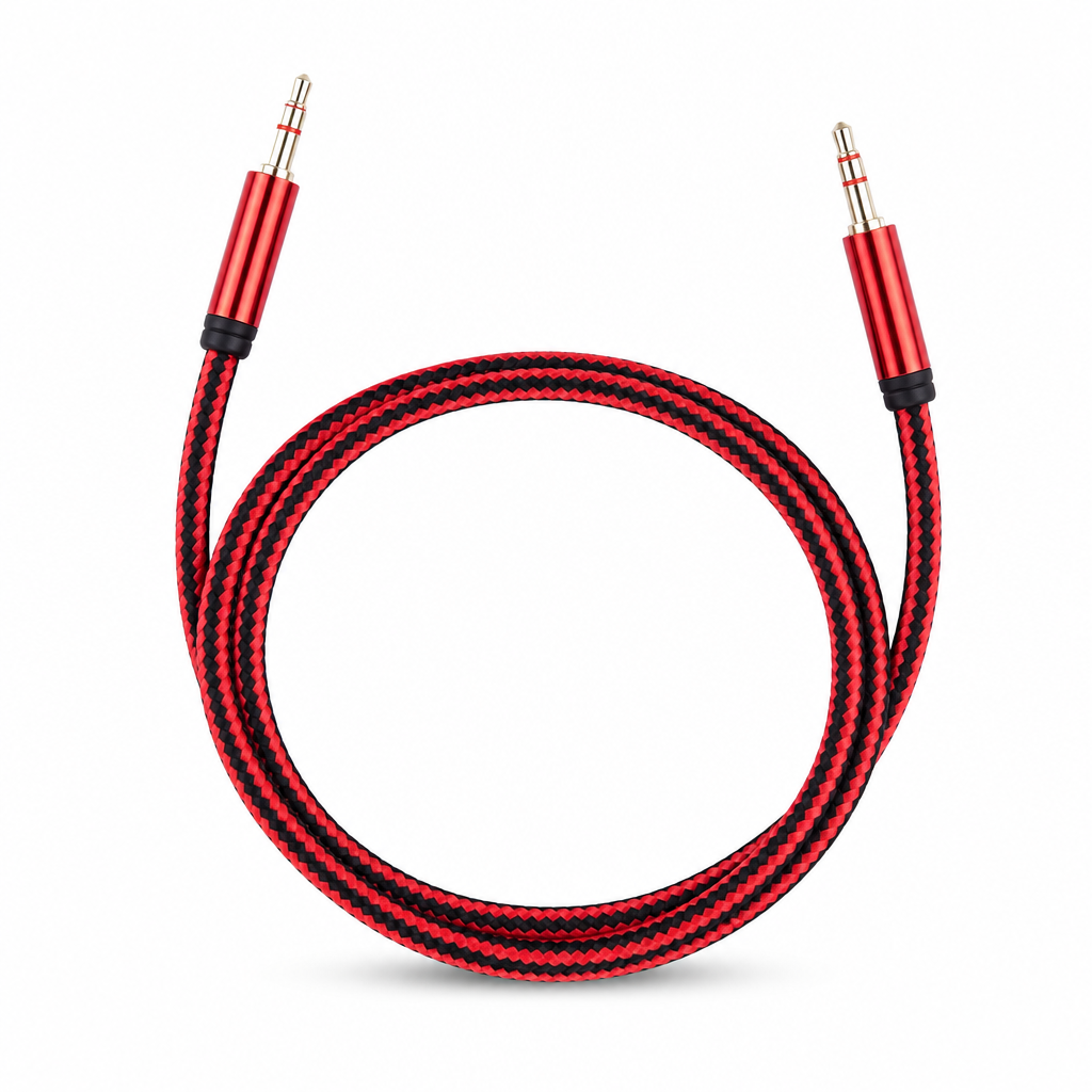 240 Pieces Braided 3.5mm Auxiliary Audio Cables, 100 cm, Assorted Colour