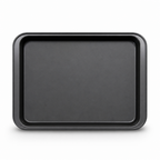96 Pieces Black Rectangular Carbon Steel Non-Stick Baking Tray, 37 × 25 cm, 1 Piece