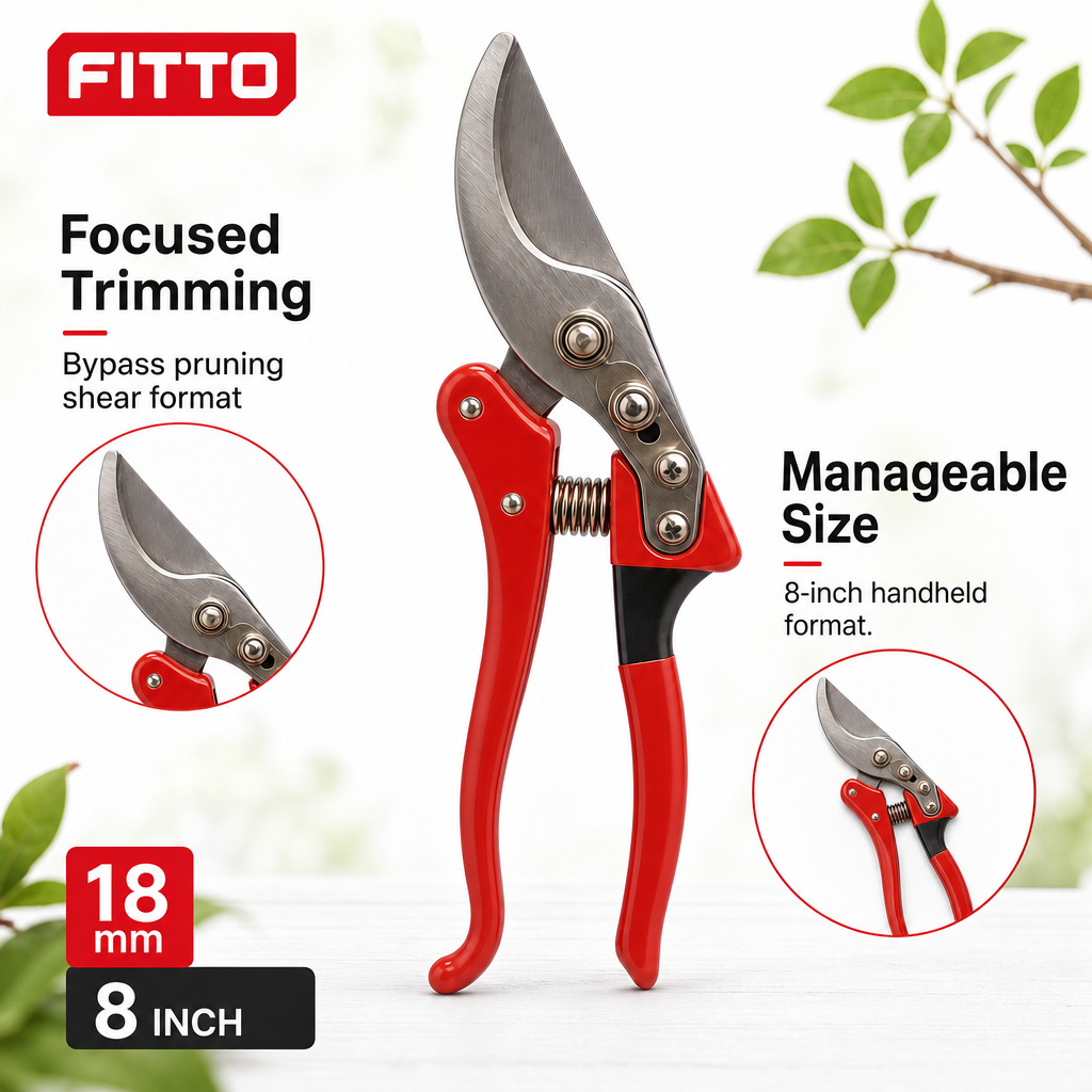 96 Pieces Bypass Pruning Shears 18mm, 8 Inch, Red Blue Silver, 1 Piece