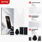 120 Pieces Borderless 5D HD Tempered Glass Screen Protectors, Dustproof