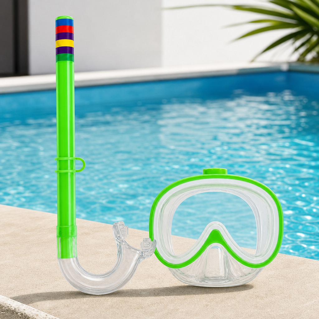 96 Pieces Swimming Mask and Snorkel Set, Green, 1 Set
