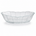 96 Pieces Glass Serving Bowl and Casserole, 800 ml Clear Boat-Shaped Dish, 1 Piece