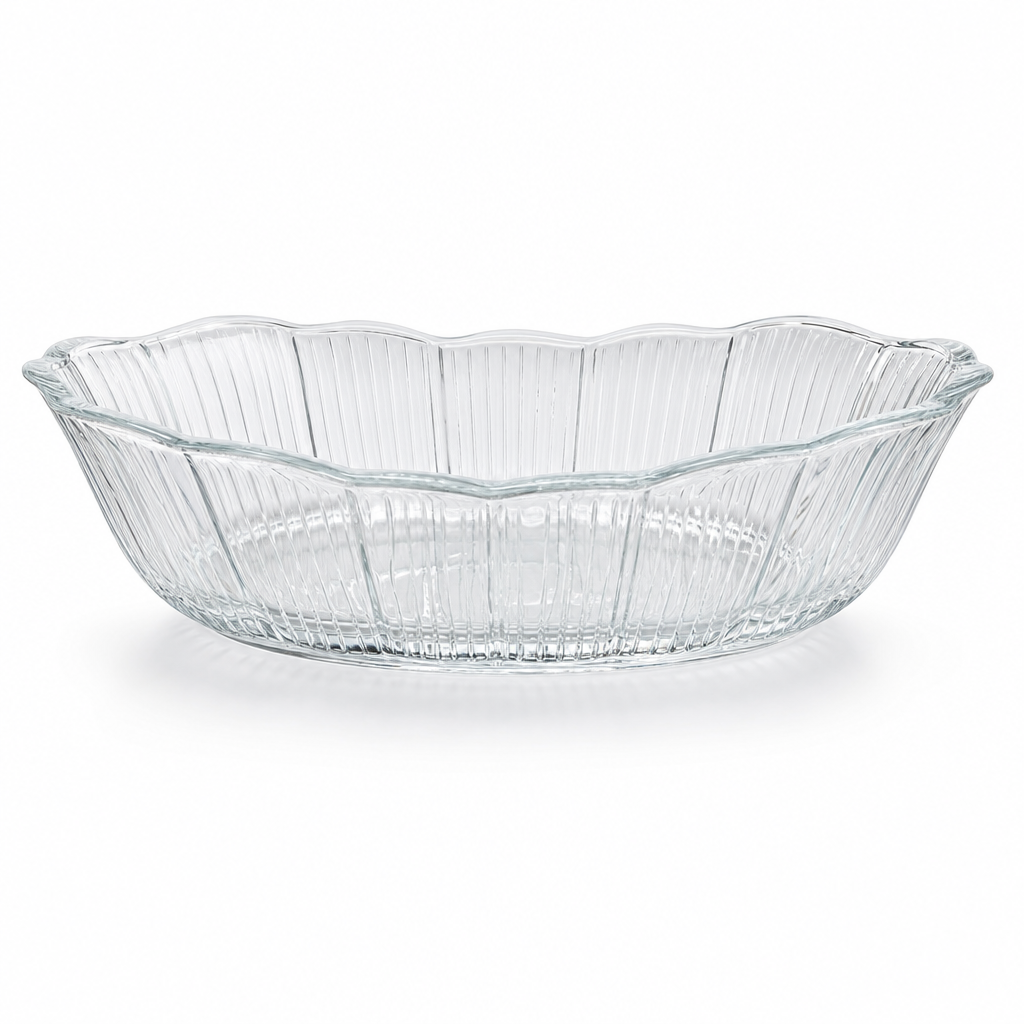 96 Pieces Glass Serving Bowl and Casserole, 800 ml Clear Boat-Shaped Dish, 1 Piece