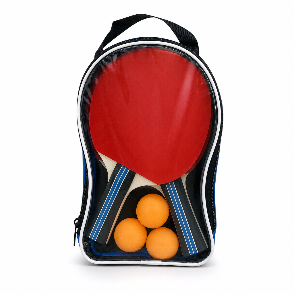 72 Pieces Table Tennis Racket Set with Balls and Carry Case, 32 x 22 x 7 cm