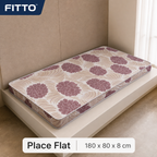 48 Pieces Foam Mattresses, 180 x 80 x 8 cm, Single Mattress for Bedroom or Guest Room