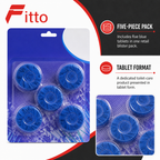 120 Pieces Toilet Cleaner Tablets, Blue, 5-Piece Pack