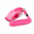 96 Pieces Sports Whistles, Pealess Design with Lanyard, Pink