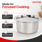 72 Pieces Stainless Steel Cooking Pan with Plain Bottom, 20 cm