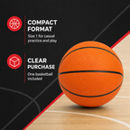 96 Pieces Mini Basketball Size 1 Single Ball for Practice and Casual Play