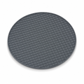 96 Pieces Round Silicone Mat, Textured Surface, 18 cm, Dark Grey