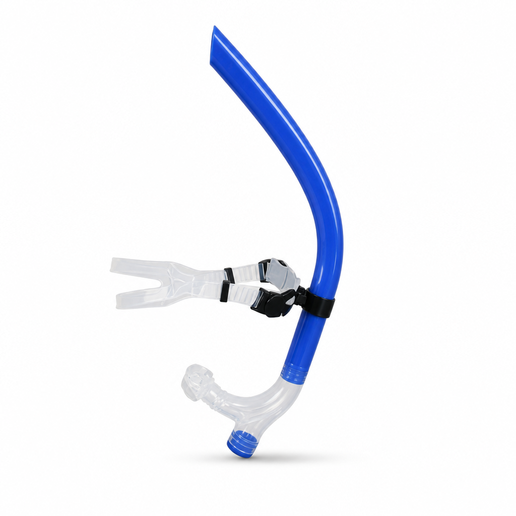 72 Pieces Swimming Snorkel with Holder, Blue, 45 cm