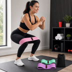 72 Pieces Hip Resistance Bands Set for Exercise and Fitness, 3-Piece Set with Storage Pouch