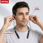 96 Pieces Wireless Neckband Earphones with 60-Hour Playback, In-Ear Audio Design
