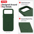 120 Pieces Silicone Magnetic Phone Cases with Raised Camera Protection, Green