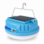 96 Pieces Blue Rechargeable Solar LED Camping Light, 200 W, Portable Outdoor Lantern, 1 Piece