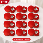 96 Pieces Red Star-Shaped Boxes, 24 x 24 x 5 cm, 12 Pieces