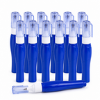 96 Pieces Correction Fluid Pens, 7 ml, Metal Tip, Blue, 12-Pack