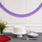 240 Pieces Purple Solid Colour Paper Garland, 4 m x 16 cm, 1 Piece