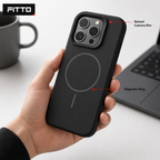 120 Pieces Phone Cases for 16 Pro Max, Black Silicone Magnetic Cover with Raised Camera Protection