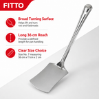 96 Pieces Stainless Steel Roti Turner, Flat Kitchen Spatula, Size No. 7, 36 cm
