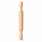 120 Pieces Wooden Rolling Pins, 39 x 4.5 cm, Single Baking Tool with Integrated Handles