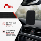 120 Pieces Car Air Fresheners, Black Card Style, 24 x 10 x 1 cm, 1 Piece