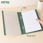 144 Pieces Green A4 Dual Short Strong Clip File, 1 Piece