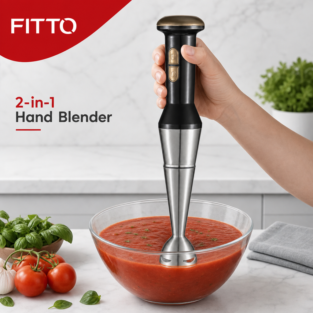 60 Pieces 2-in-1 Hand Blenders, Black and Silver, 1 Piece
